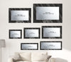Abstract Tempered Glass Wall Mirror
