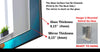 Abstract Tempered Glass Wall Mirror