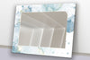 Abstract Tempered Glass Wall Mirror