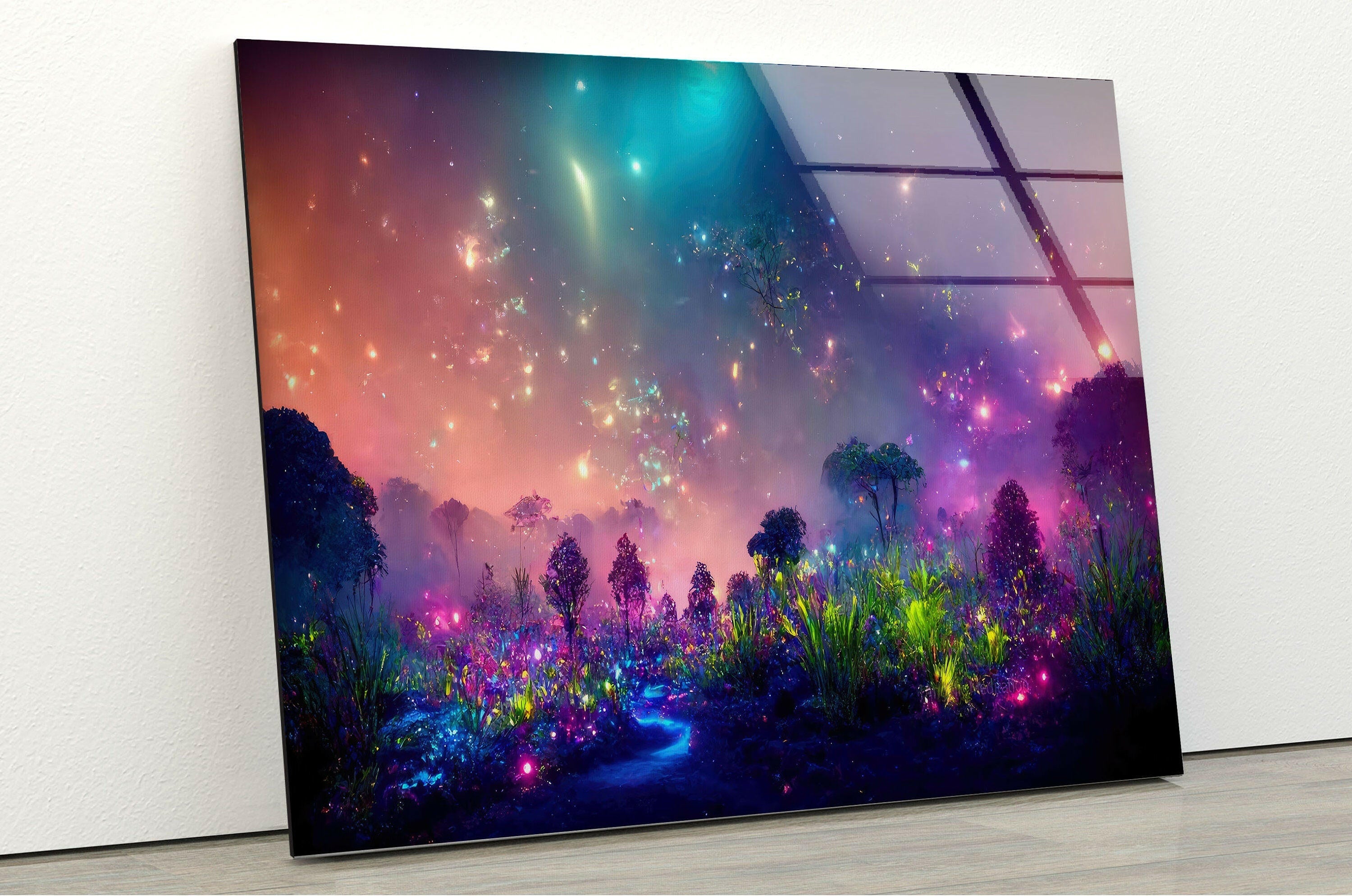 Pandora Galaxy Tempered Glass Wall Art