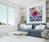 Floral Stained Tempered Glass Wall Art