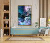 Fractal Abstract Tempered Glass Wall Art