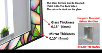 Stained Tempered Glass Wall Mirror