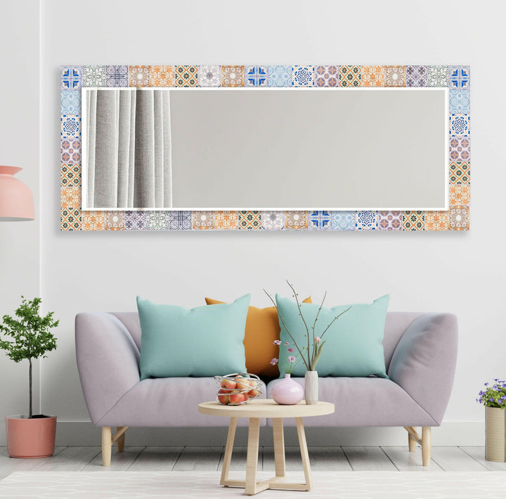 Orange Wall Mirror huge wall mirror
