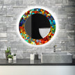 Stained Tempered Glass Wall Mirror