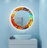 Stained Tempered Glass Wall Mirror