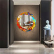 Stained Tempered Glass Wall Mirror