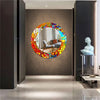 Stained Tempered Glass Wall Mirror