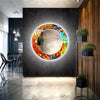 Stained Tempered Glass Wall Mirror