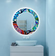 Mosaic Tempered Glass Wall Mirror