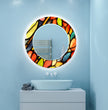 Stained Tempered Glass Wall Mirror