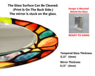 Stained Tempered Glass Wall Mirror