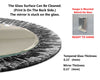 Abstract Tempered Glass Wall Mirror