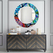 Mosaic Tempered Glass Wall Mirror