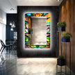 Stained Tempered Glass Wall Mirror