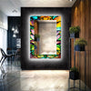 Stained Tempered Glass Wall Mirror