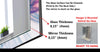 Abstract Tempered Glass Wall Mirror