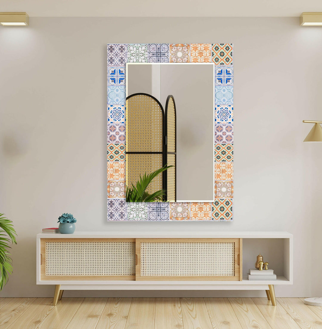 Orange Wall Mirror mirror art
