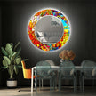 Stained Tempered Glass Wall Mirror