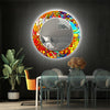 Stained Tempered Glass Wall Mirror