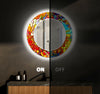 Stained Tempered Glass Wall Mirror