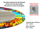 Stained Tempered Glass Wall Mirror