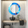 Stained Tempered Glass Wall Mirror