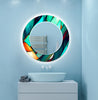 Stained Tempered Glass Wall Mirror