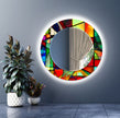Stained Tempered Glass Wall Mirror