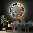 Stained Tempered Glass Wall Mirror