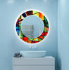 Stained Tempered Glass Wall Mirror