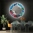 Mosaic Tempered Glass Wall Mirror