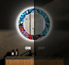 Mosaic Tempered Glass Wall Mirror