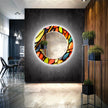 Stained Tempered Glass Wall Mirror