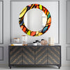 Stained Tempered Glass Wall Mirror