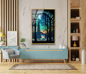 Forest Stained Tempered Glass Wall Art