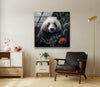 Panda Tempered Glass Wall Art