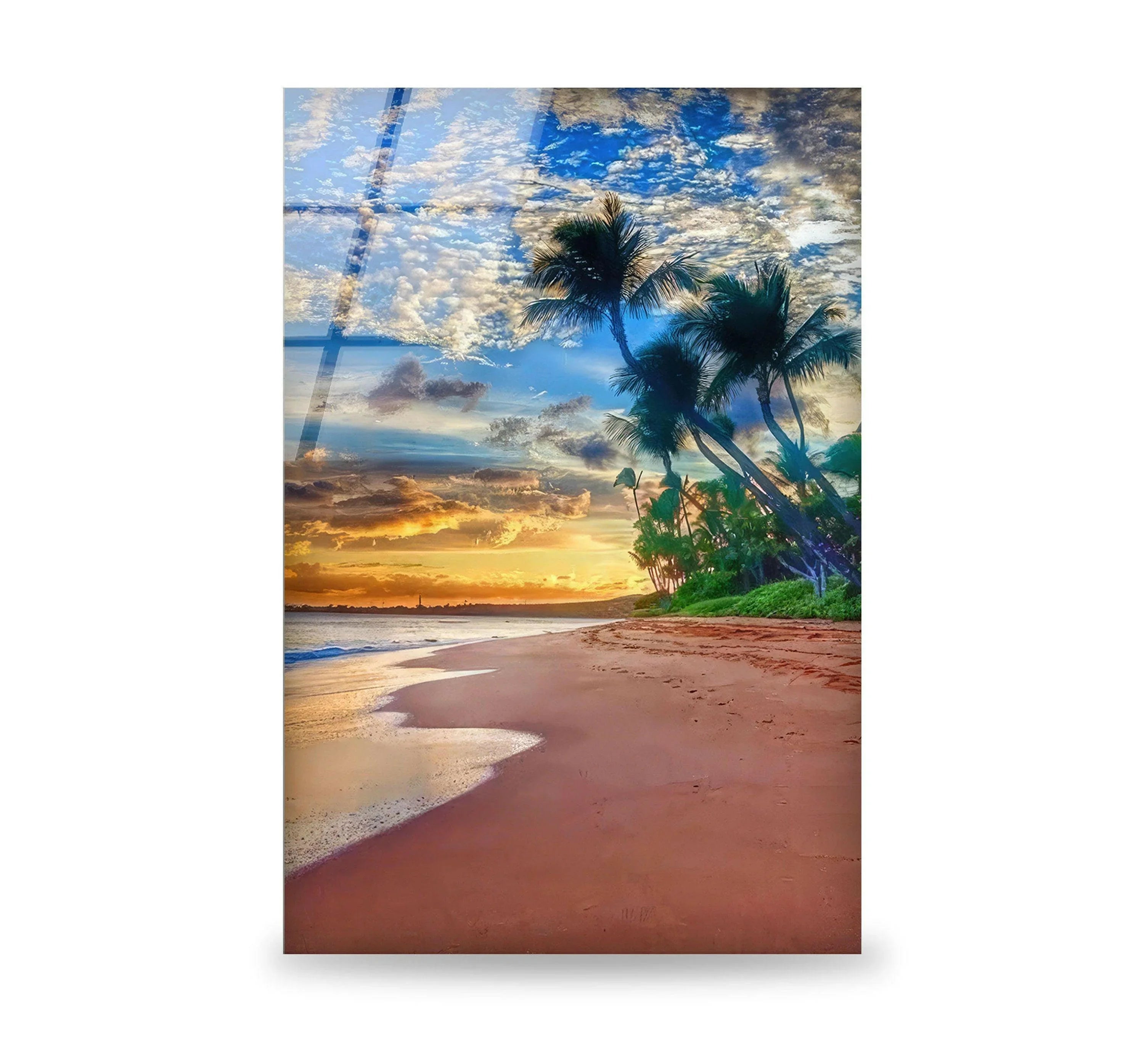 Sunset on The Tropic Beach Art – Coastal Wall Decor – MyPhotoStation