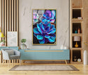 Botanical Flower Tempered Glass Wall Art