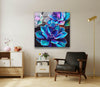 Botanical Flower Tempered Glass Wall Art