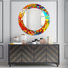Stained Tempered Glass Wall Mirror