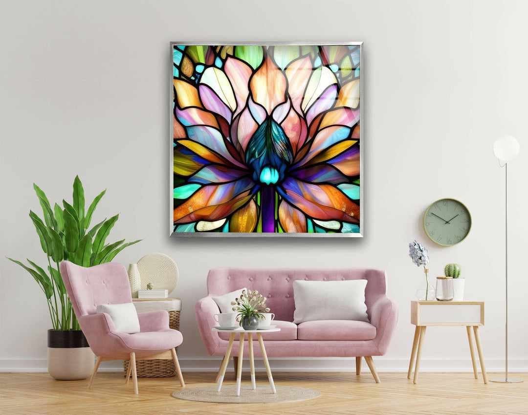 Beautiful Abstract Paintings on Glass