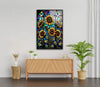Sunflower Stained Window Tempered Glass Wall Art