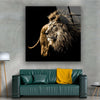 Wild Animal Lion Tempered Glass Wall Art