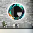 Stained Tempered Glass Wall Mirror