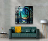 Forest Stained Tempered Glass Wall Art