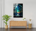 Forest Stained Tempered Glass Wall Art
