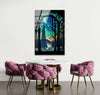 Forest Stained Tempered Glass Wall Art