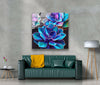 Botanical Flower Tempered Glass Wall Art