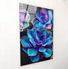 Botanical Flower Tempered Glass Wall Art